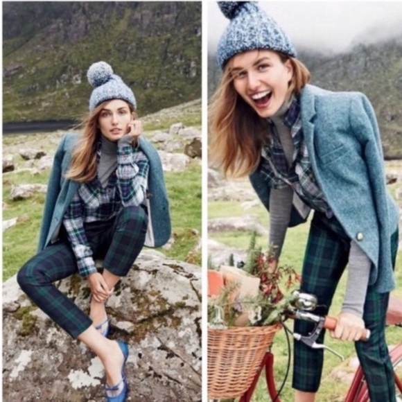 J.Crew Campbell wool blazer in blue herringbone size 4 JCREW - Picture 3 of 16